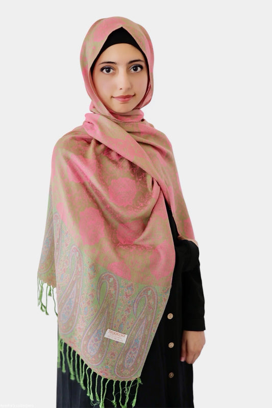 Pashmina Shawl (Forest Green) - Ayesha’s Collection