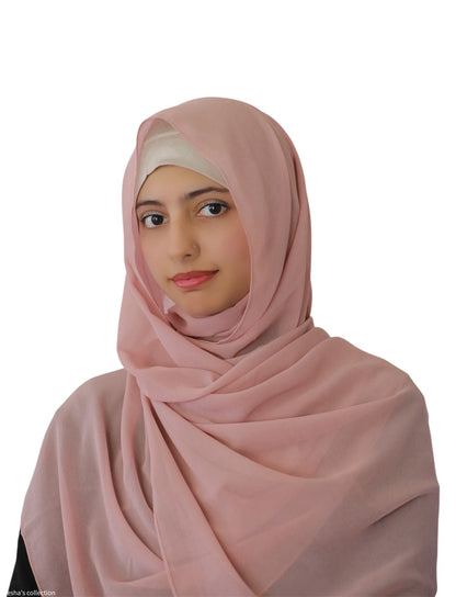 Pink Chiffon Hijab - Ayesha’s Collection