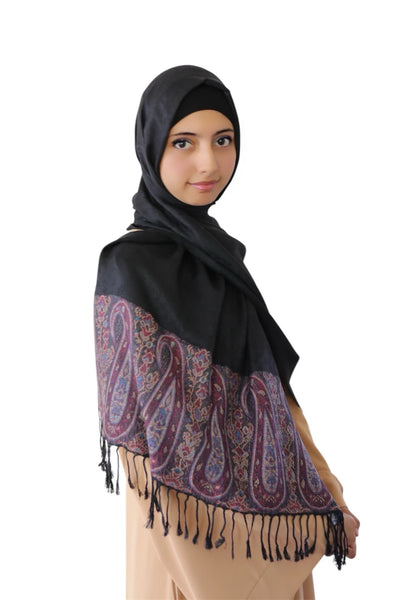 Pashmina Shawl (Black) | Ayesha's Collection