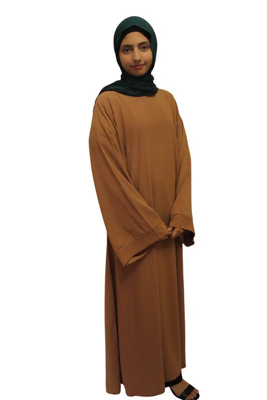 Dubai Abaya (Rust Brown) - Ayesha’s Collection