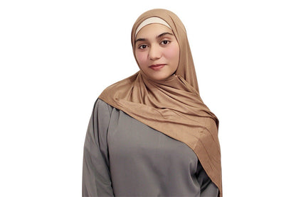 Rayon Jersey Scarf (Brown)