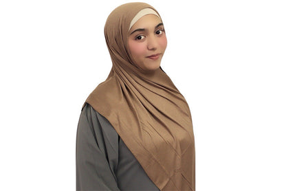 Rayon Jersey Scarf (Brown)