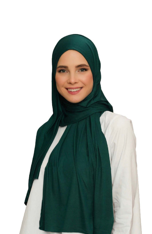 Premium Quality Jersey Viscose Hijab / Scarf (Emerald)