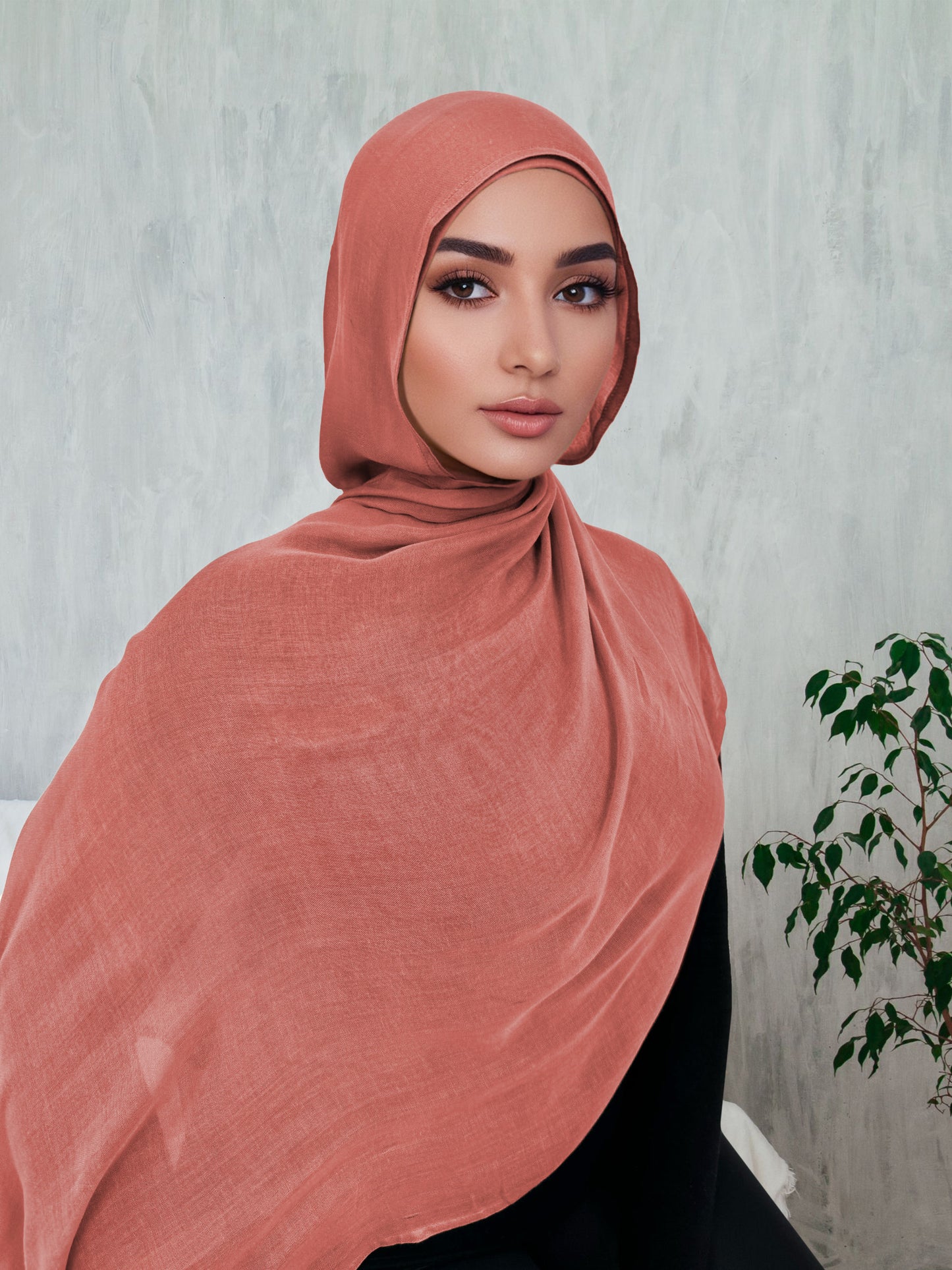 Premium Breathable Modal Hijab | Dusty Rose