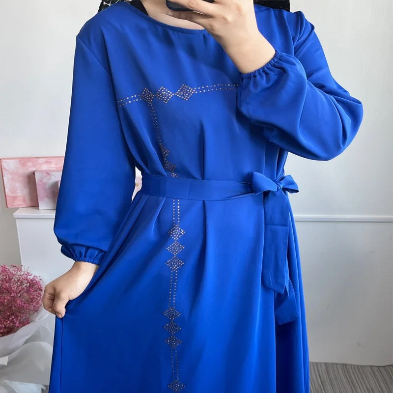 Turkish Abaya (Royal Blue) - Ayesha’s Collection