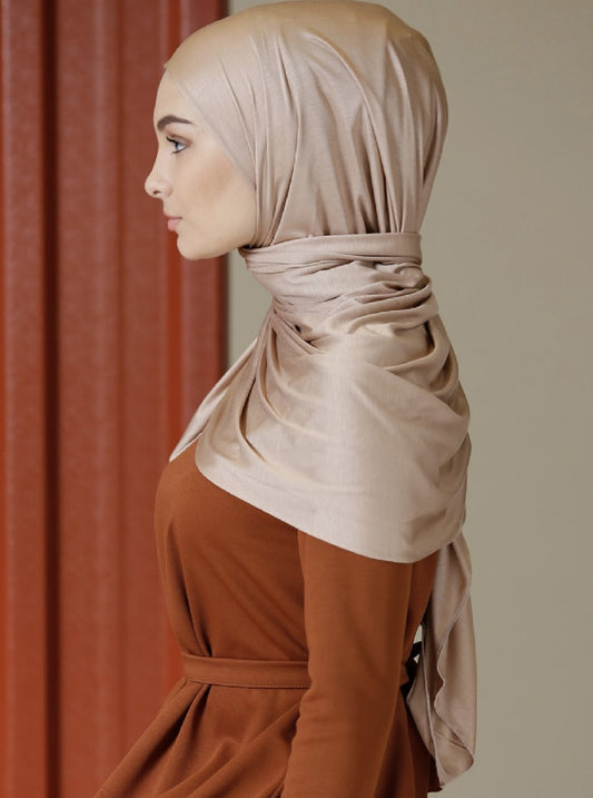 Premium Quality Jersey Viscose Hijab / Scarf (Powder Pink)